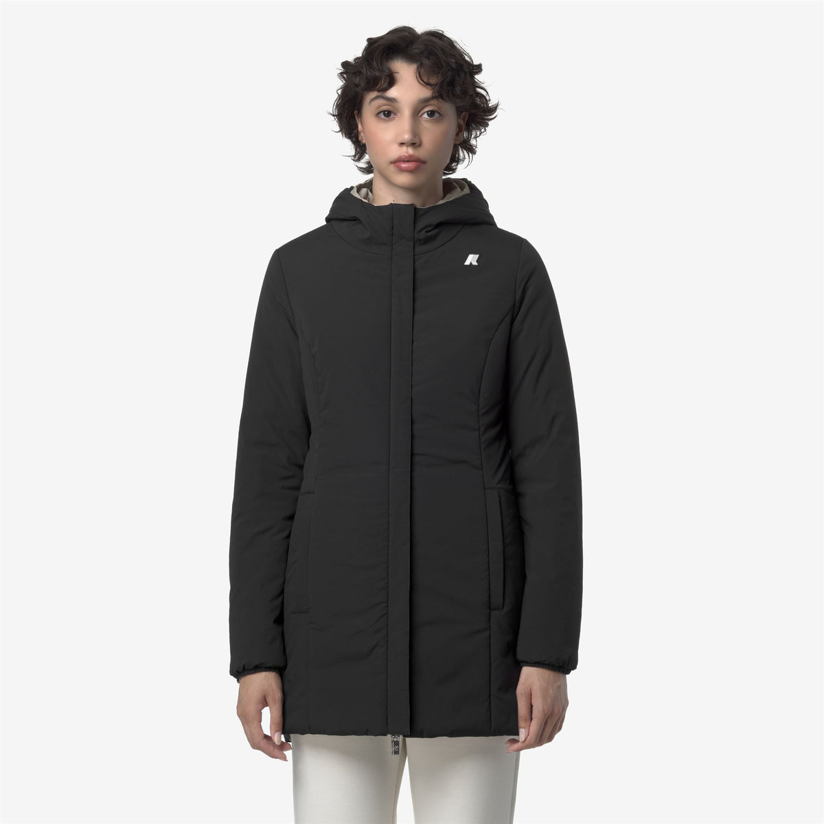 Jackets_WOMAN_DENISE ST WARM DOUBLE_Mid_Beige Cashmere - Black Pure - Commercial 7
