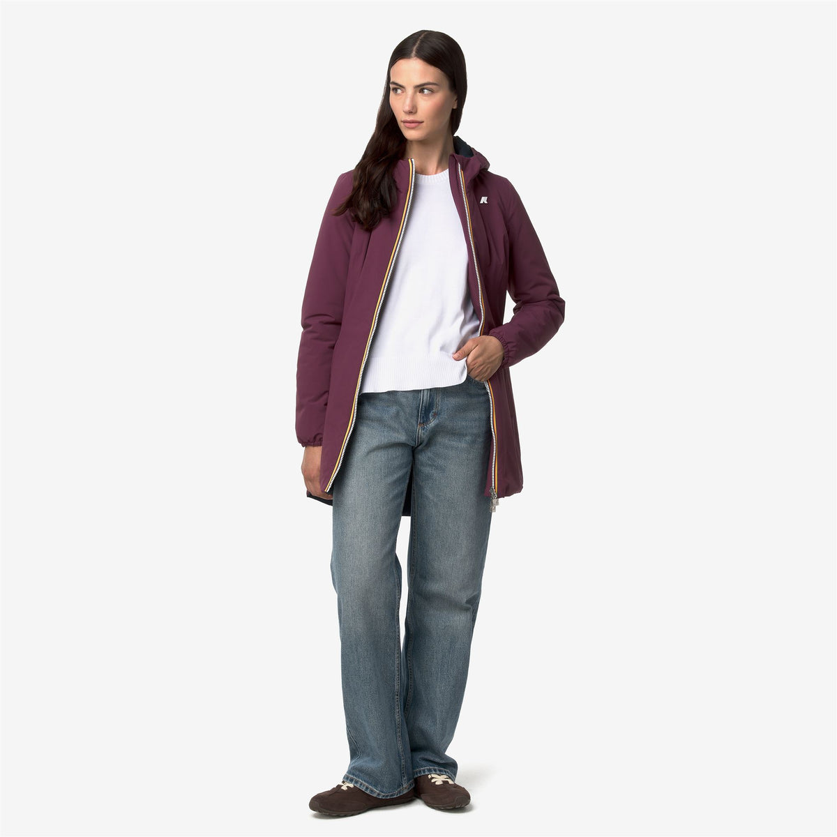 Jackets_Woman_DENISE ST WARM DOUBLE_Mid_Violet Mauve Wine - Blue Depth - Commercial 7