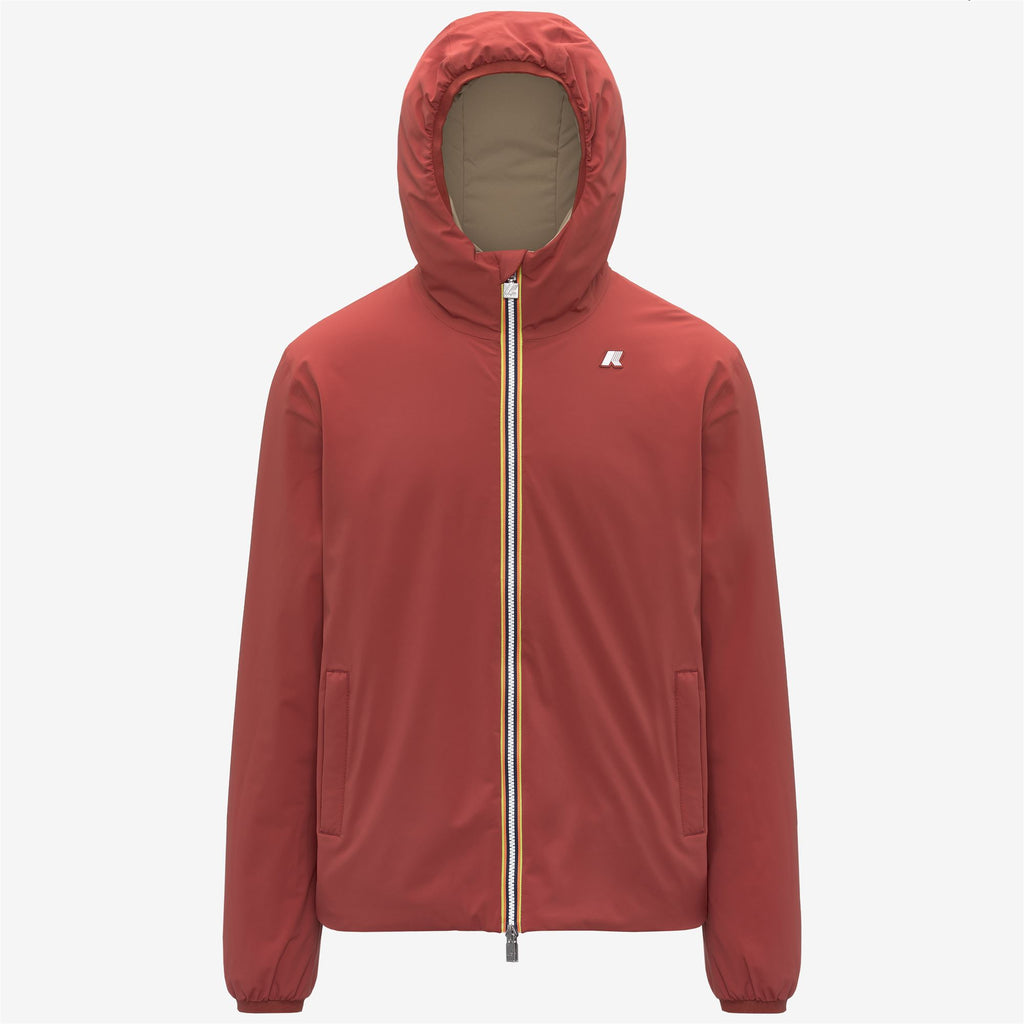Jackets_Man_JACK ST WARM DOUBLE_Short_Red Dk Chili - Beige Khaki - Commercial 1