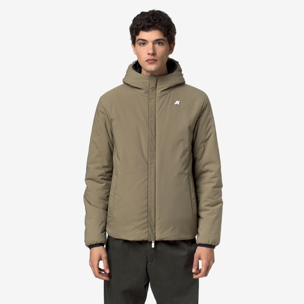 Jackets_Man_JACK ST WARM DOUBLE_Short_Black Pure - Green Army - Commercial 3