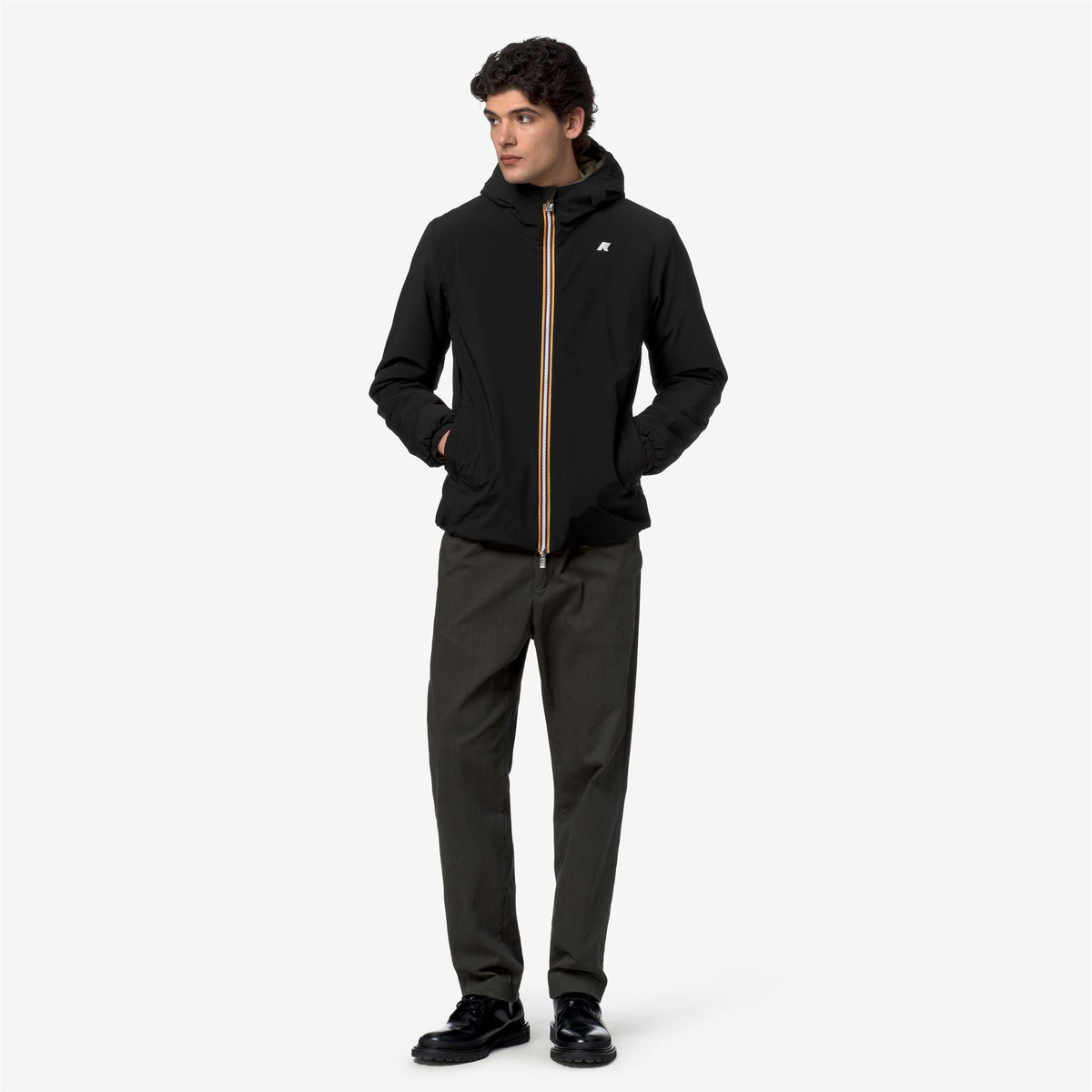 Jackets_Man_JACK ST WARM DOUBLE_Short_Black Pure - Green Army - Commercial 7