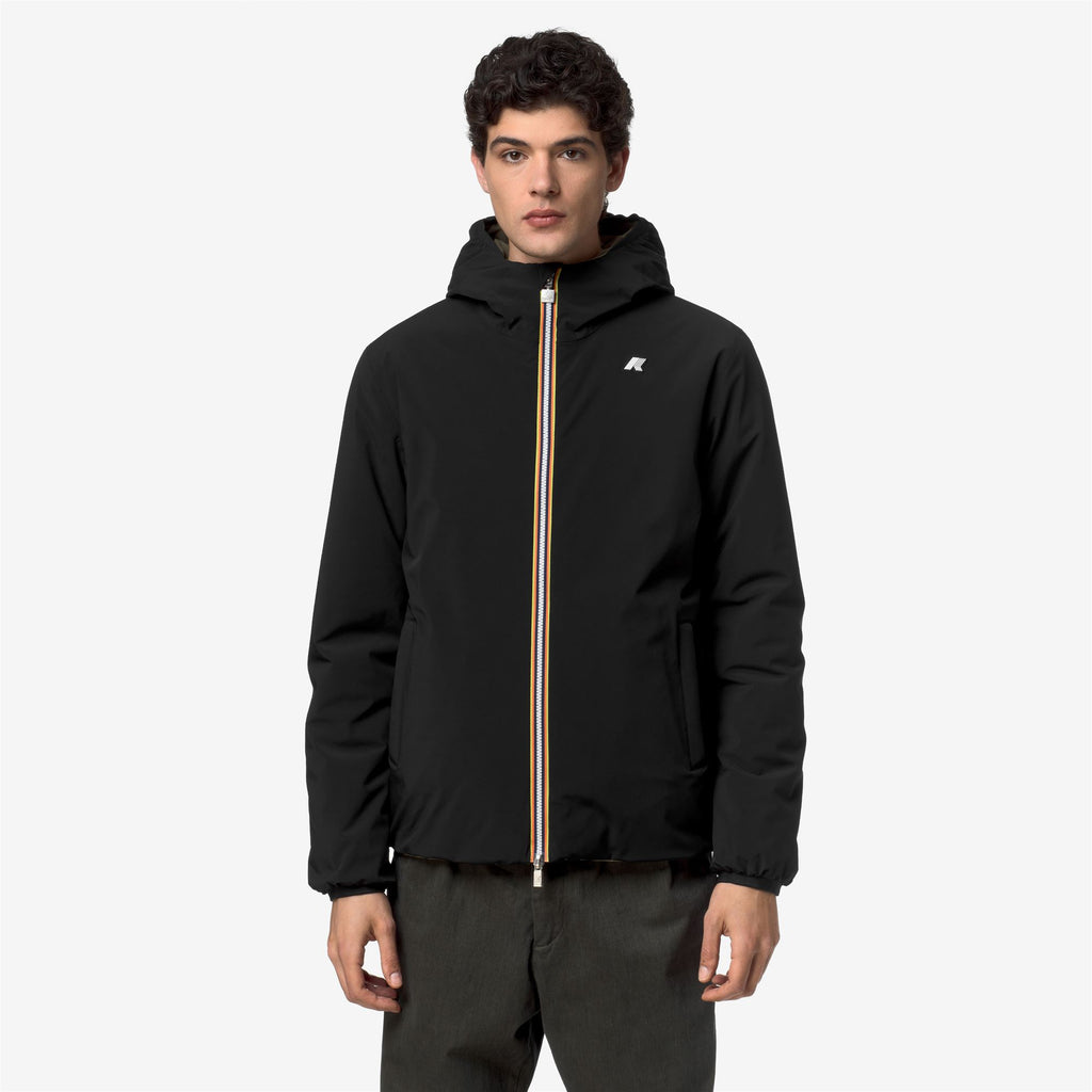 Jackets_Man_JACK ST WARM DOUBLE_Short_Black Pure - Green Army - Commercial 4