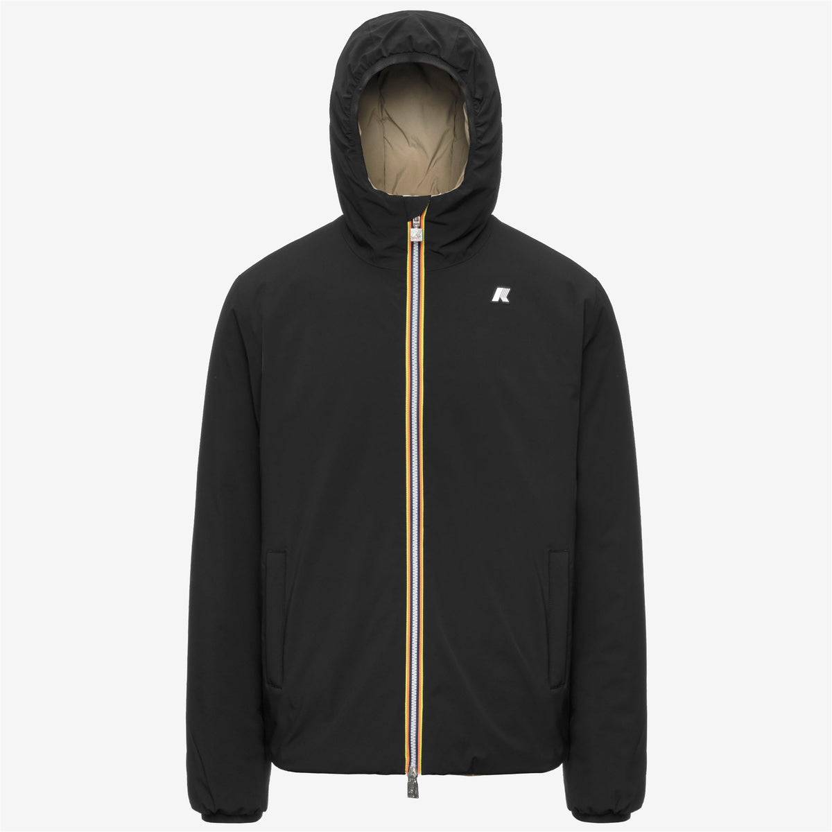 Jackets_Man_JACK ST WARM DOUBLE_Short_Black Pure - Green Army - Commercial 1