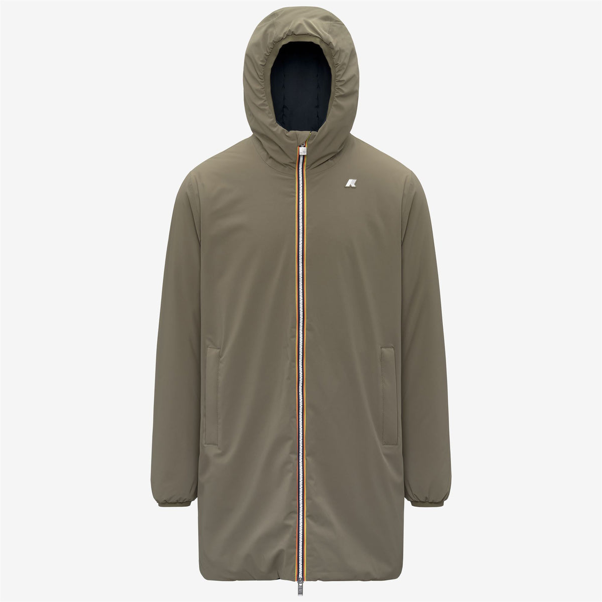 Jackets_Man_JACOB ST WARM DOUBLE_3/4 Length_Green Army - Blue Depth - Commercial 1
