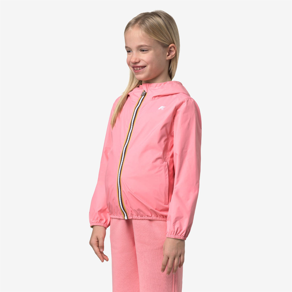 Jackets_Girl_P. LILY PLUS.2 DOUBLE_Short_Pink Geranium - Yellow Lime - Commercial 5
