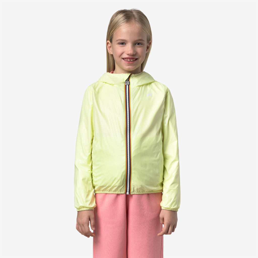 Jackets_Girl_P. LILY PLUS.2 DOUBLE_Short_Pink Geranium - Yellow Lime - Commercial 7
