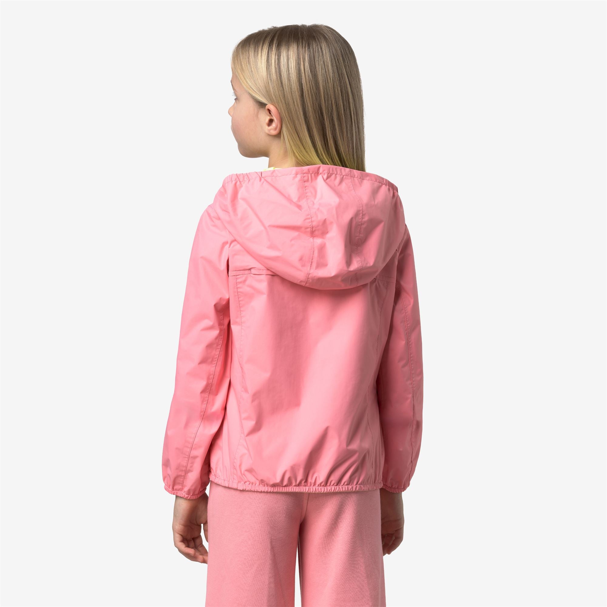 Jackets_Girl_P. LILY PLUS.2 DOUBLE_Short_Pink Geranium - Yellow Lime - Commercial 6
