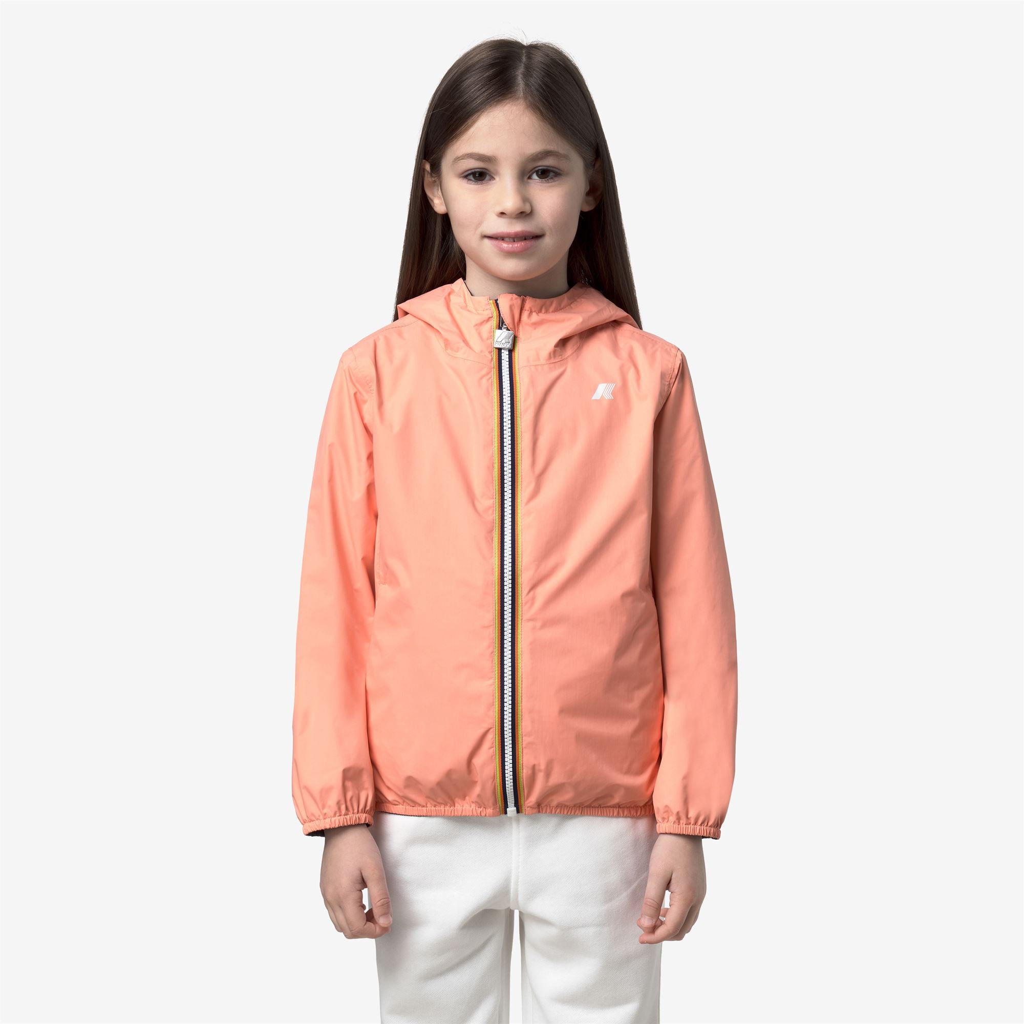 Jackets_Girl_P. LILY PLUS.2 DOUBLE_Short_Pink Pamplemousse - Blue Depth - Commercial 4
