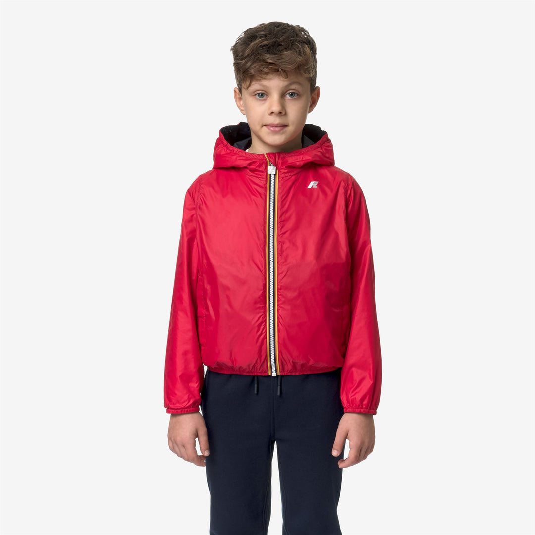 P. JAKE PLUS.2 REVERSIBLE - Jackets - Short - BOY - BLUE DEPTH-RED