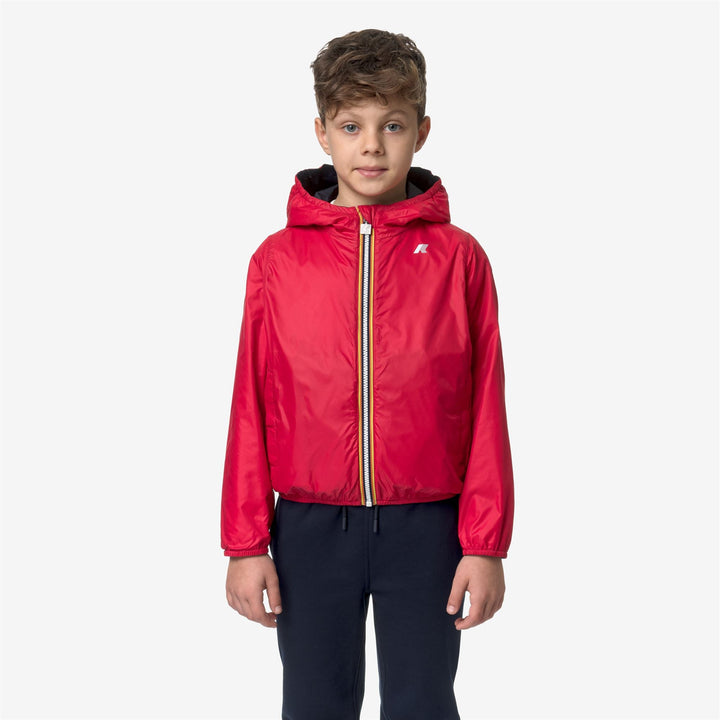 P. JAKE PLUS.2 REVERSIBLE - Jackets - Short - BOY - BLUE DEPTH-RED