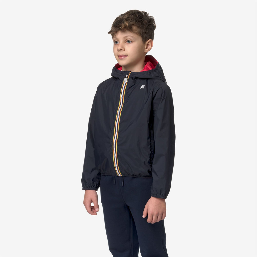 P. JAKE PLUS.2 REVERSIBLE - Jackets - Short - BOY - BLUE DEPTH-RED