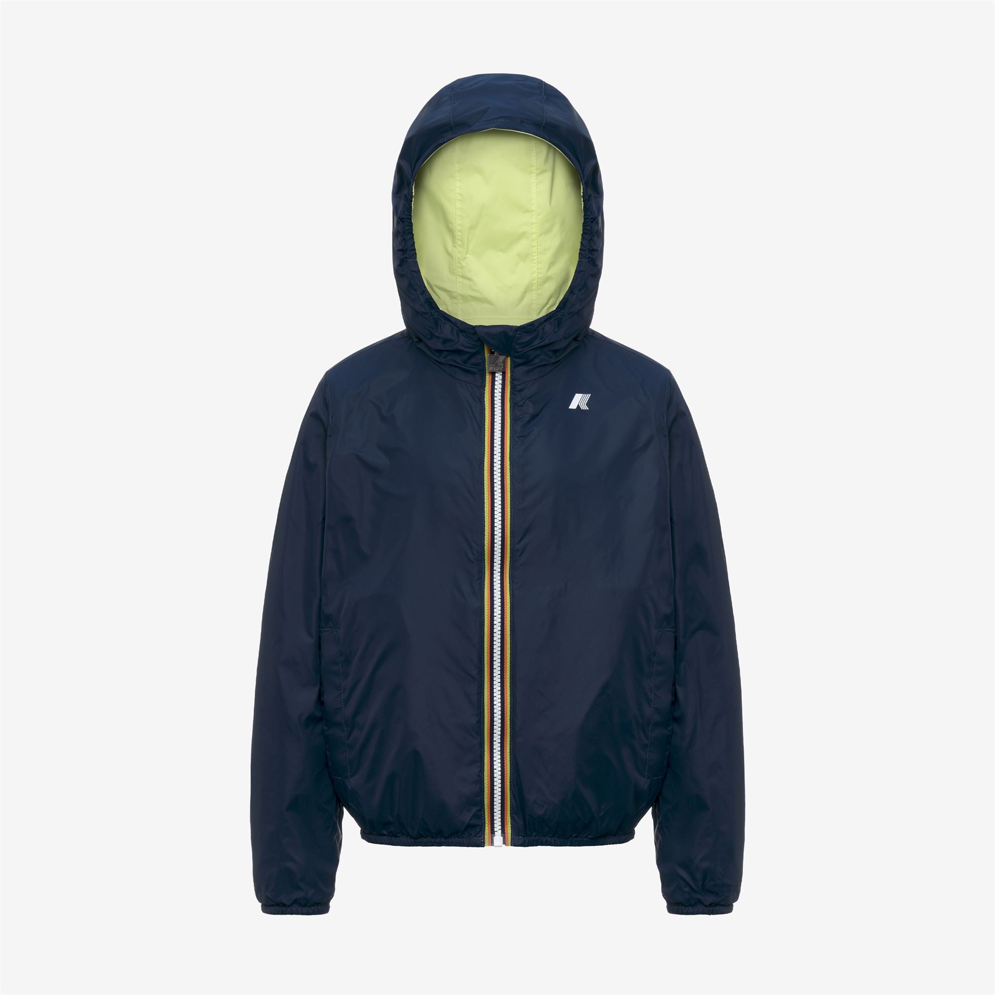 Jackets_Boy_P. JAKE PLUS.2 DOUBLE_Short_Yellow Lime - Blue Insignia - Commercial 2