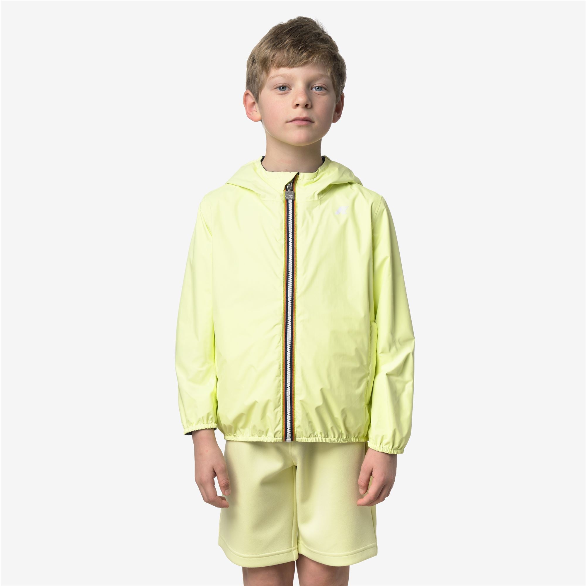 Jackets_Boy_P. JAKE PLUS.2 DOUBLE_Short_Yellow Lime - Blue Insignia - Commercial 4