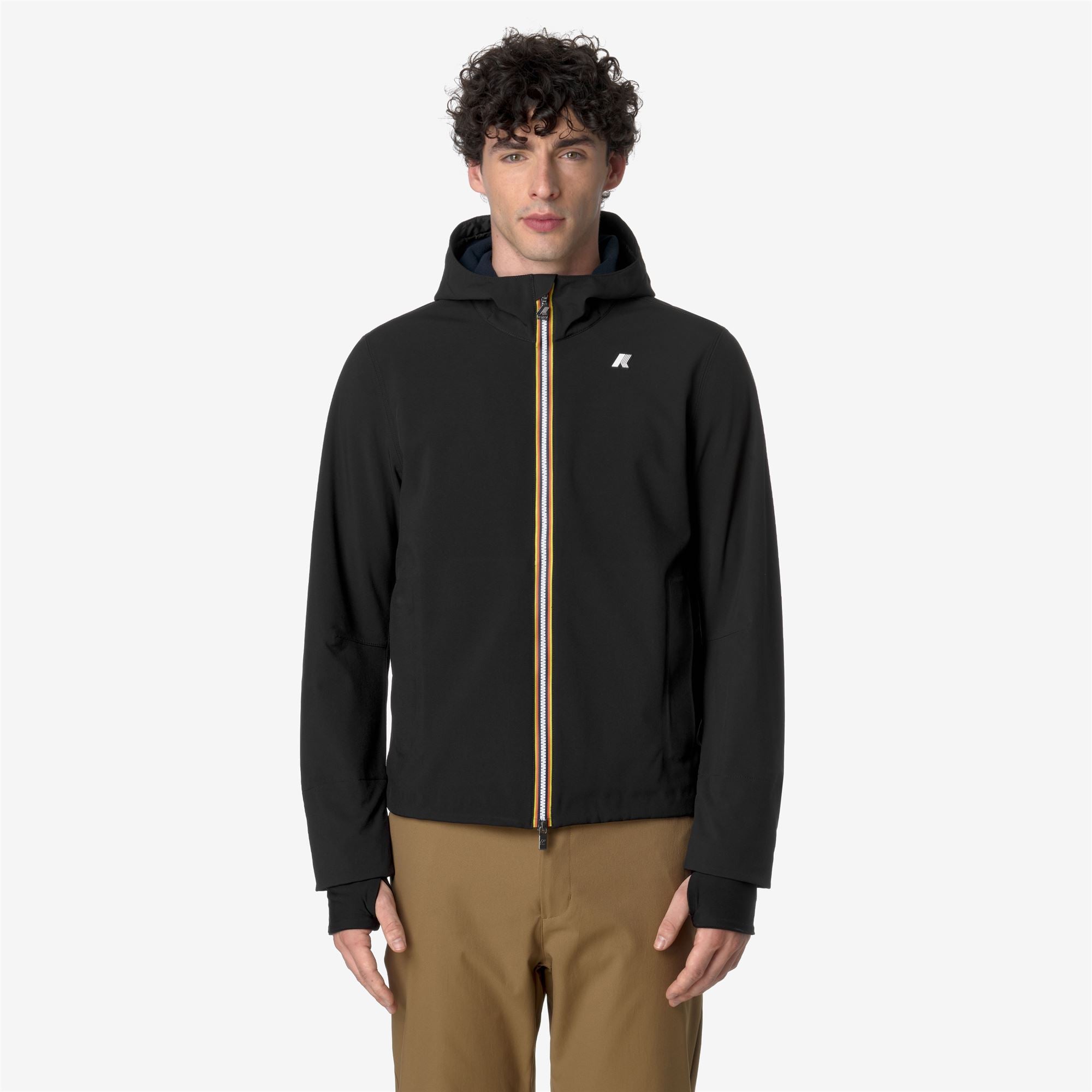 Jackets_MAN_JACKO BONDED_Short_Black-Blue Depth - Black Pure - Blue Depth - Commercial 3