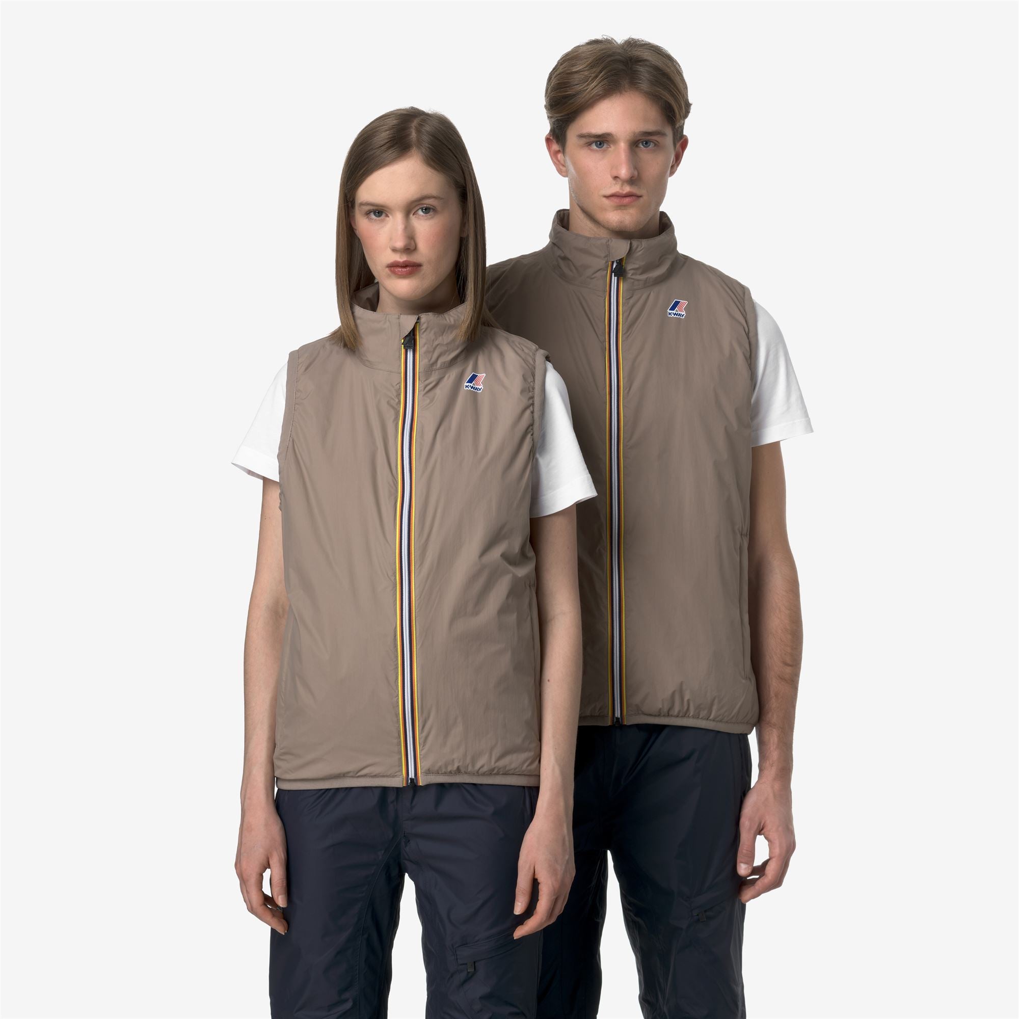 Jackets_UNISEX_LE VRAI 4.0 ROULAND WARM_Vest_Beige Taupe - Commercial 1