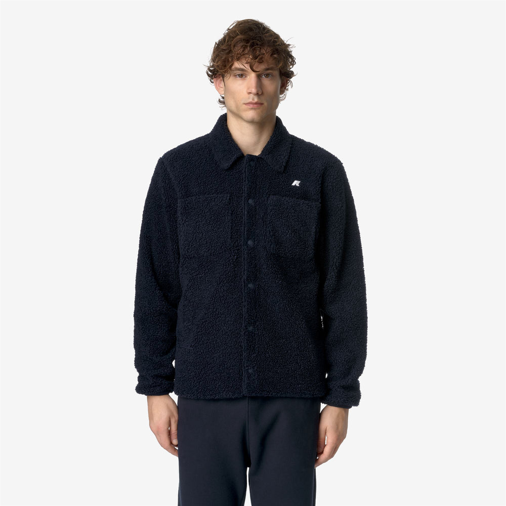 Fleece_MAN_CAMERON SHERPA POLAR_Jacket_Blue Depth-Blue Depth - Blue Depth - DressedBack