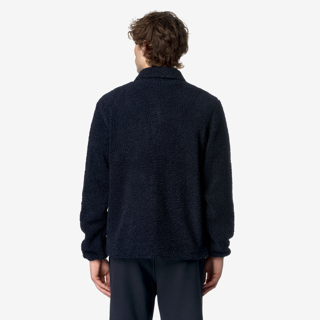 Fleece_MAN_CAMERON SHERPA POLAR_Jacket_Blue Depth-Blue Depth - Blue Depth - DressedFrontDouble