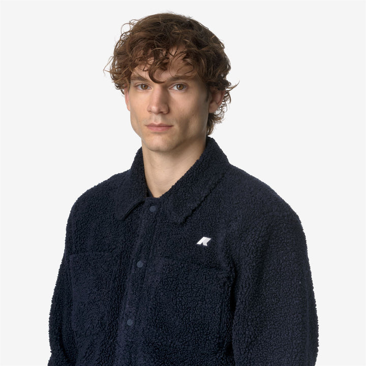 Fleece_MAN_CAMERON SHERPA POLAR_Jacket_Blue Depth-Blue Depth - Blue Depth - DetailDouble