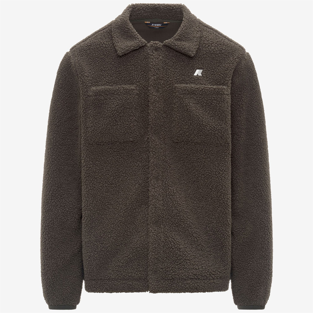 Fleece_MAN_CAMERON SHERPA POLAR_Jacket_Black Olive Combo - Black Olive - Commercial 1