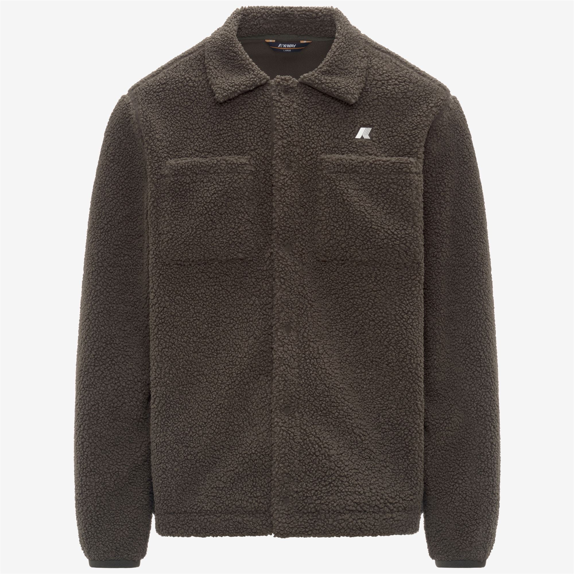 Fleece_MAN_CAMERON SHERPA POLAR_Jacket_Black Olive Combo - Black Olive - Commercial 1