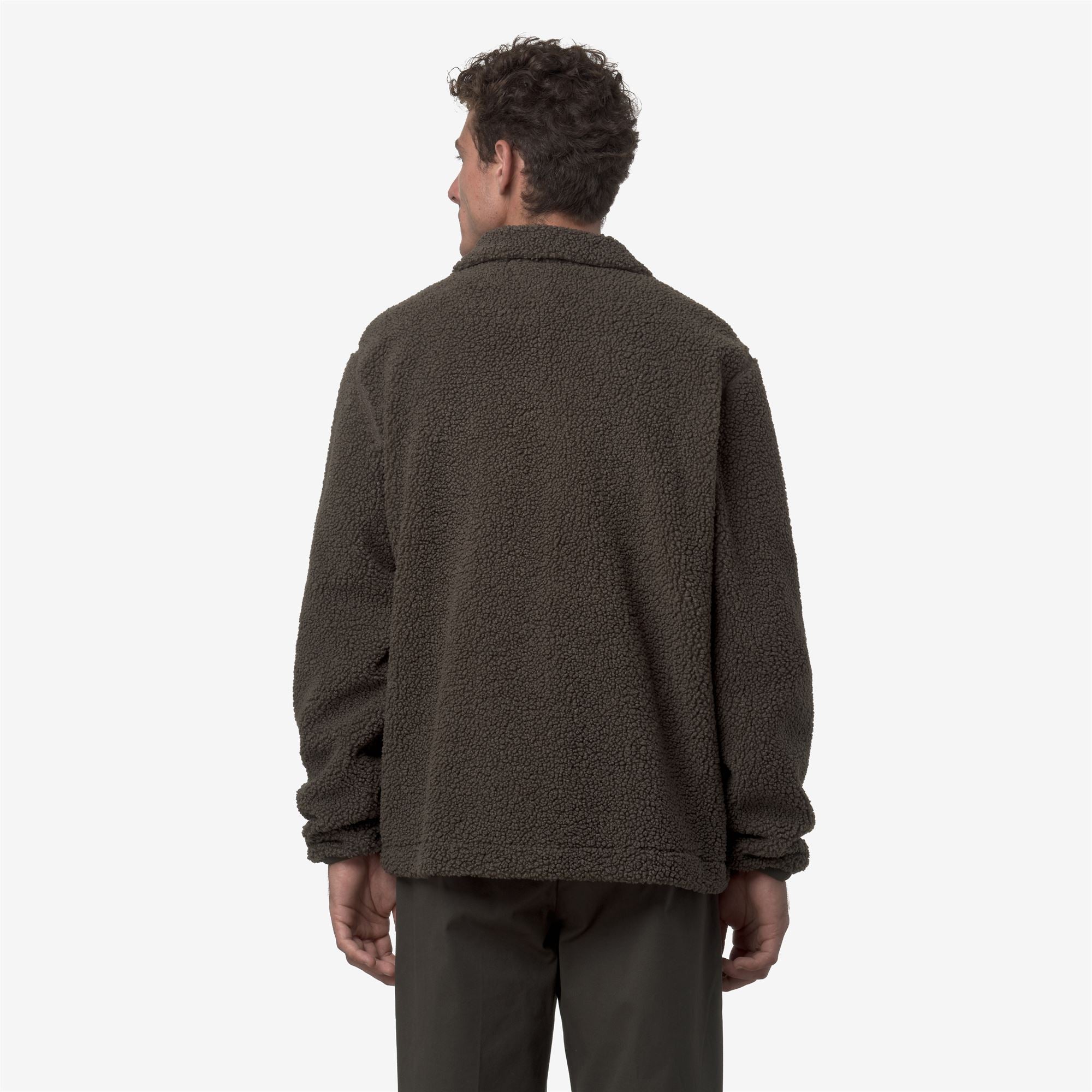 Fleece_MAN_CAMERON SHERPA POLAR_Jacket_Black Olive Combo - Black Olive - Commercial 6