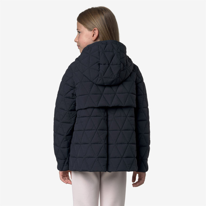 P. MADLAINE DIAMOND QUILTED WARM - Jackets - Short - GIRL - Blue Depth