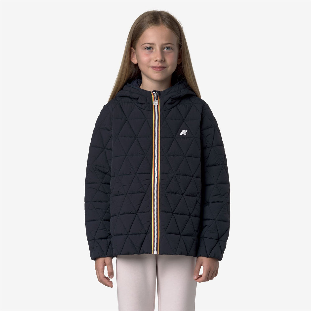 P. MADLAINE DIAMOND QUILTED WARM - Jackets - Short - GIRL - Blue Depth