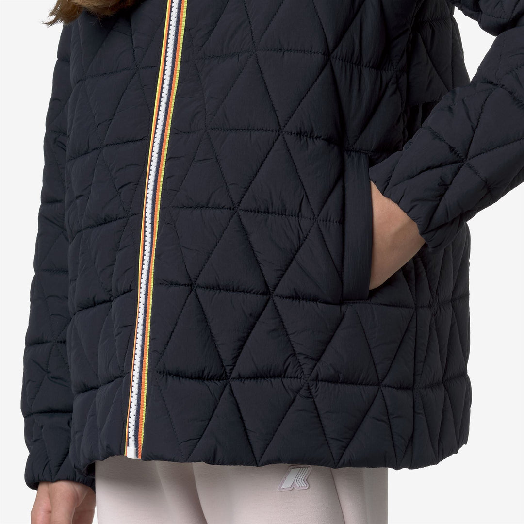 P. MADLAINE DIAMOND QUILTED WARM - Jackets - Short - GIRL - Blue Depth