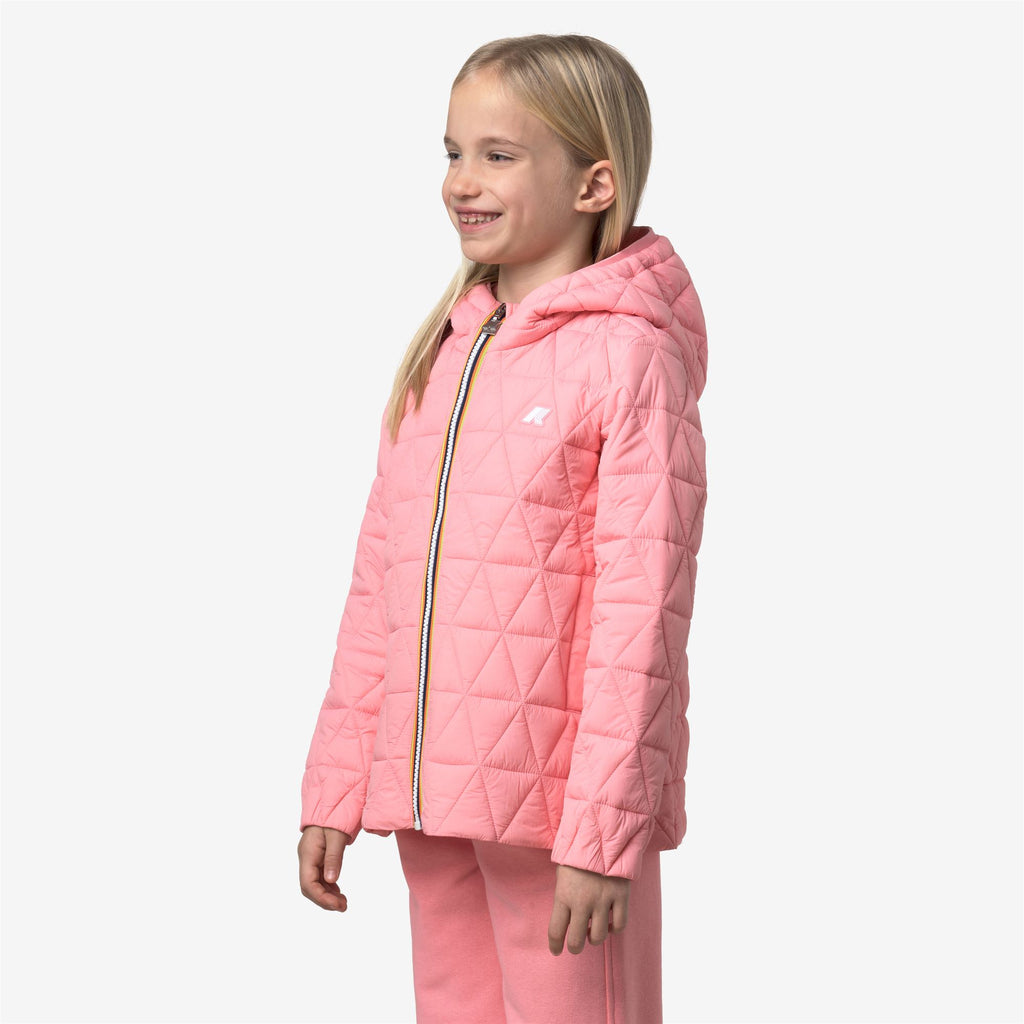 Jackets_Girl_P. MADLAINE DIAMOND QUILTED WARM_Short_Pink Geranium - Commercial 5