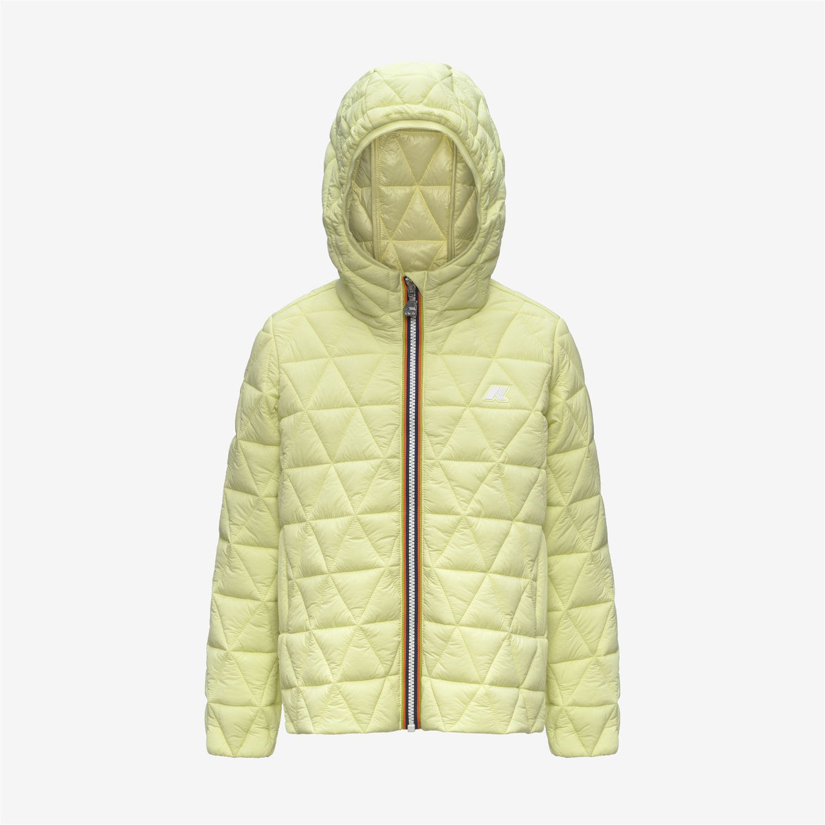 Jackets_Girl_P. MADLAINE DIAMOND QUILTED WARM_Short_Yellow Lime - Commercial 1