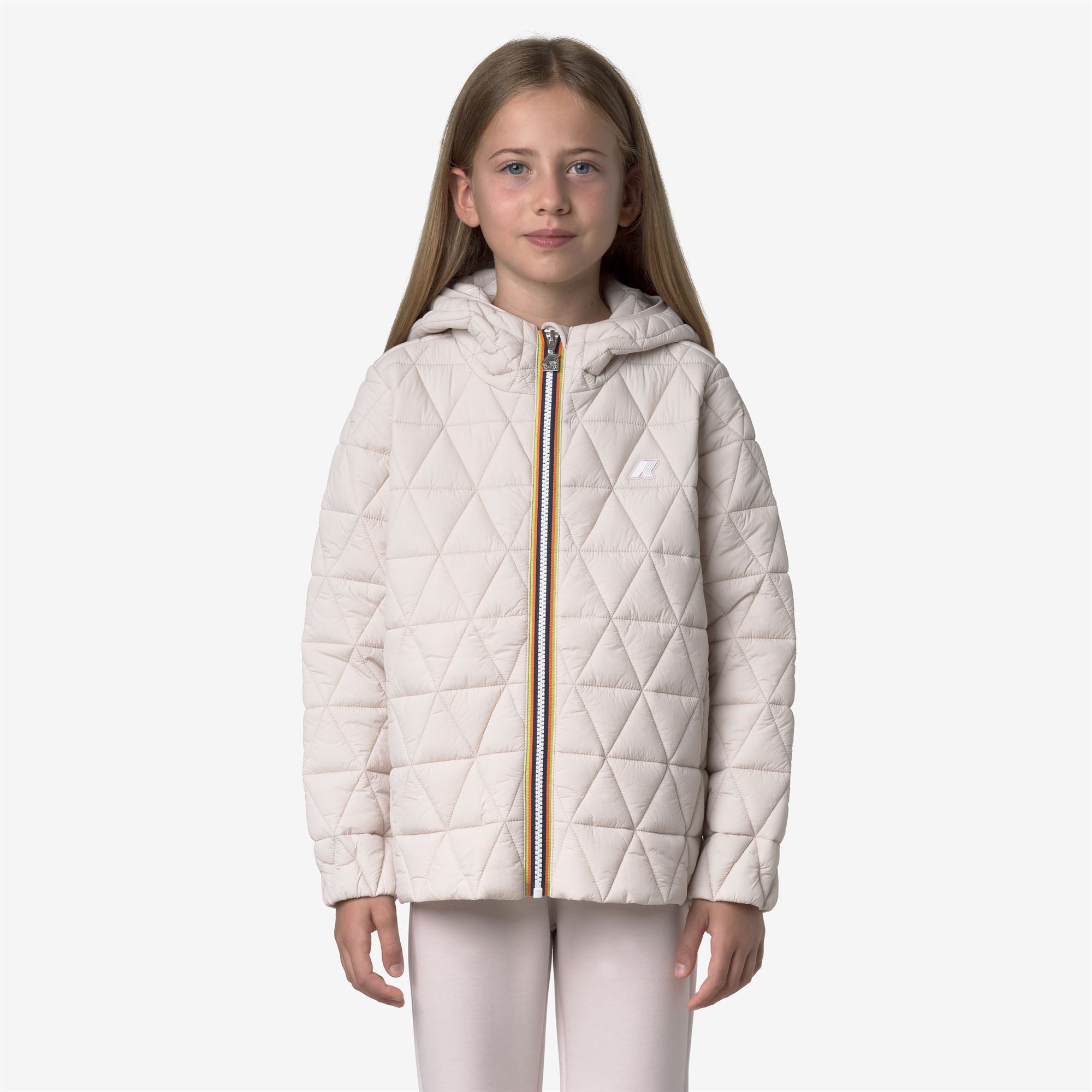 Jackets_GIRL_P. MADLAINE DIAMOND QUILTED WARM_Short_Rose Hushed - Commercial 4