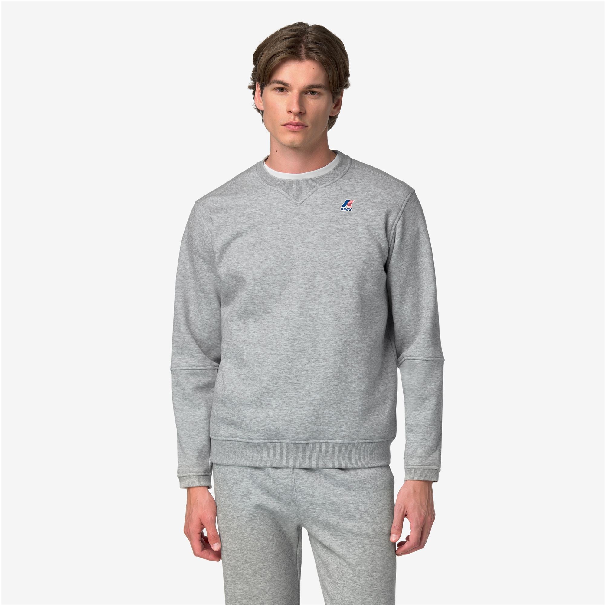 Fleece_UNISEX_NAEL BRUSHED PC_Jumper_GREY MID MEL - Commercial 4