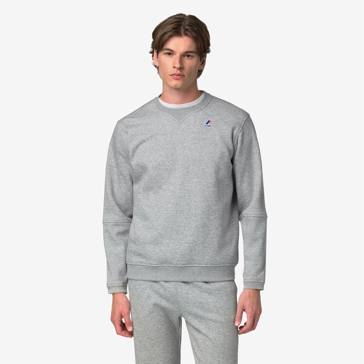 Fleece_UNISEX_NAEL BRUSHED PC_Jumper_GREY MID MEL - Commercial 4