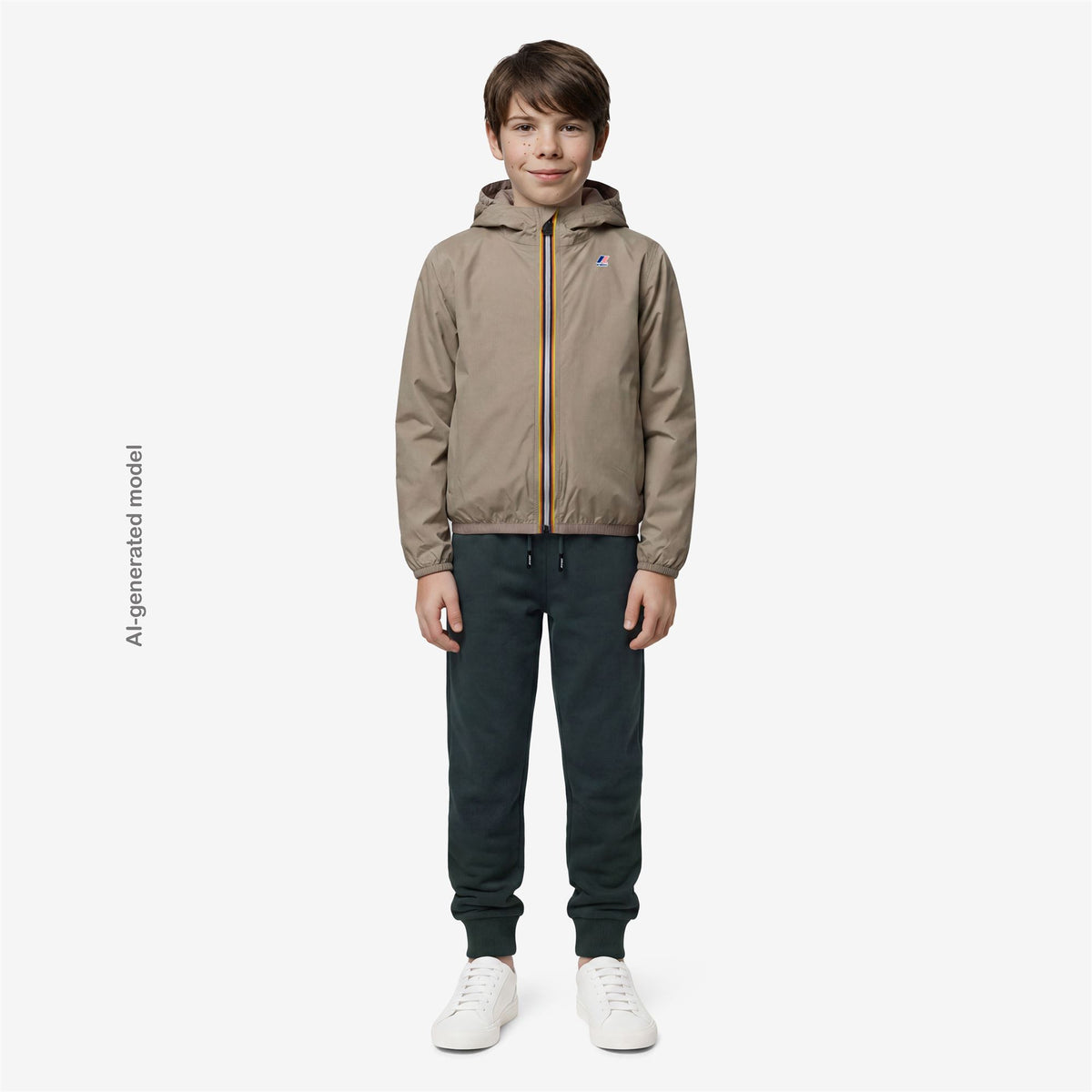 Jackets_KID UNISEX_P. LE VRAI 4.0 CLAUDE_Mid_Beige Taupe - Commercial 7