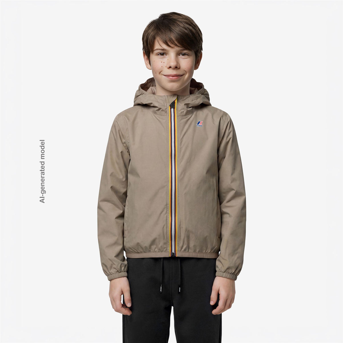 Jackets_KID UNISEX_P. LE VRAI 4.0 CLAUDE_Mid_Beige Taupe - Commercial 4