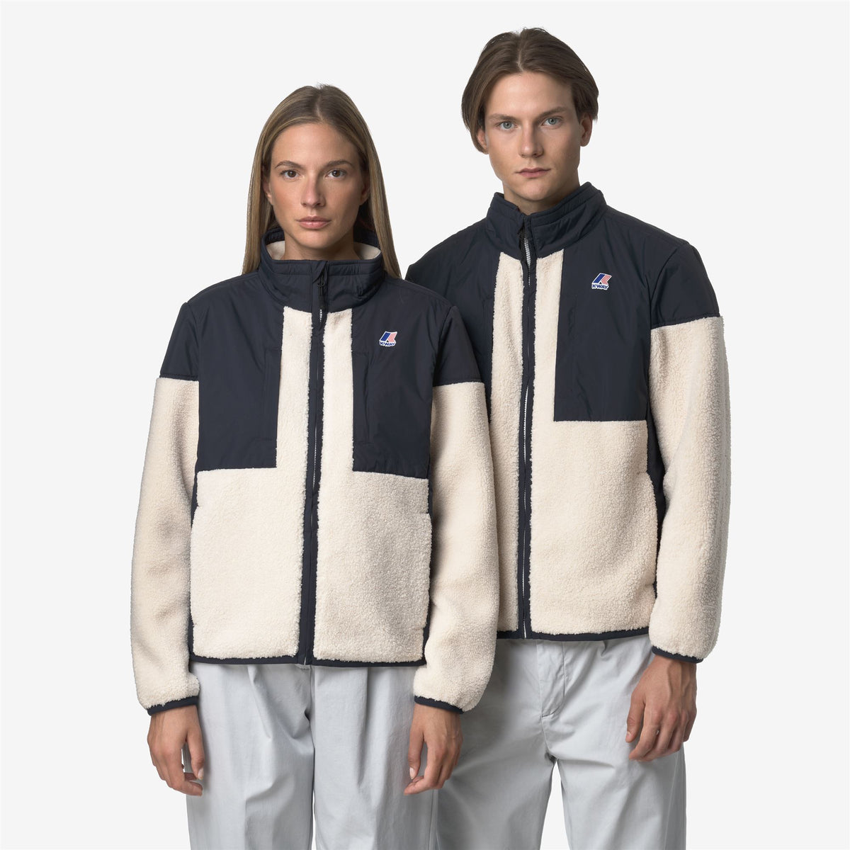 Fleece_UNISEX_SIXTE 4.0 ORSETTO_Jacket_Blue Depth-Ecru - Commercial 7