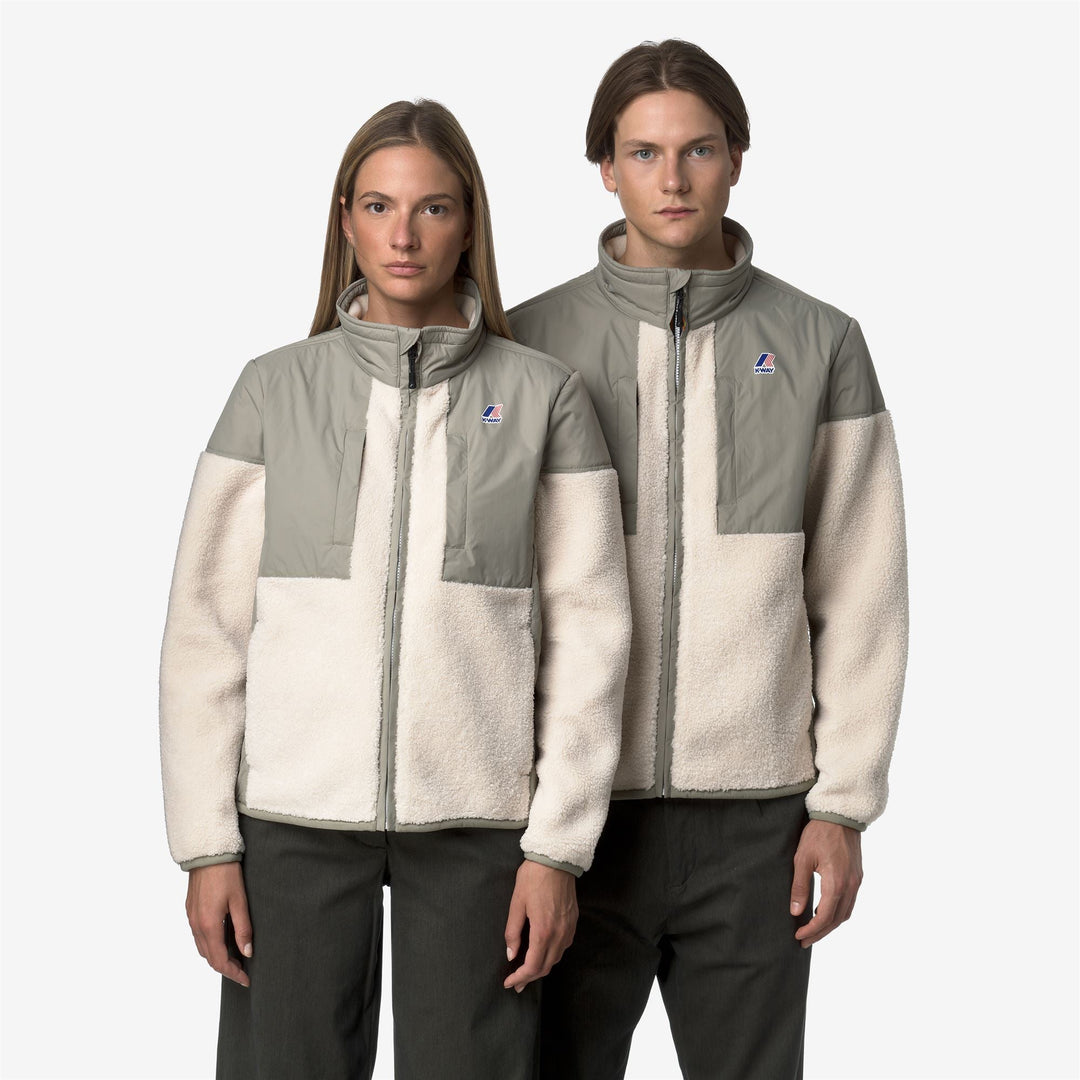 SIXTE 4.0 ORSETTO - Fleece - Jacket - UNISEX - Green Oak-Ecru