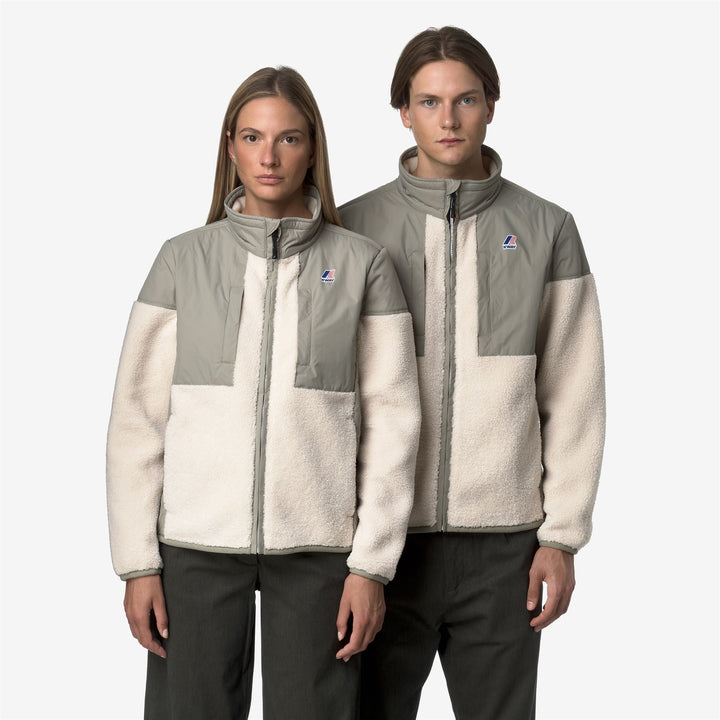 SIXTE 4.0 ORSETTO - Fleece - Jacket - UNISEX - Green Oak-Ecru