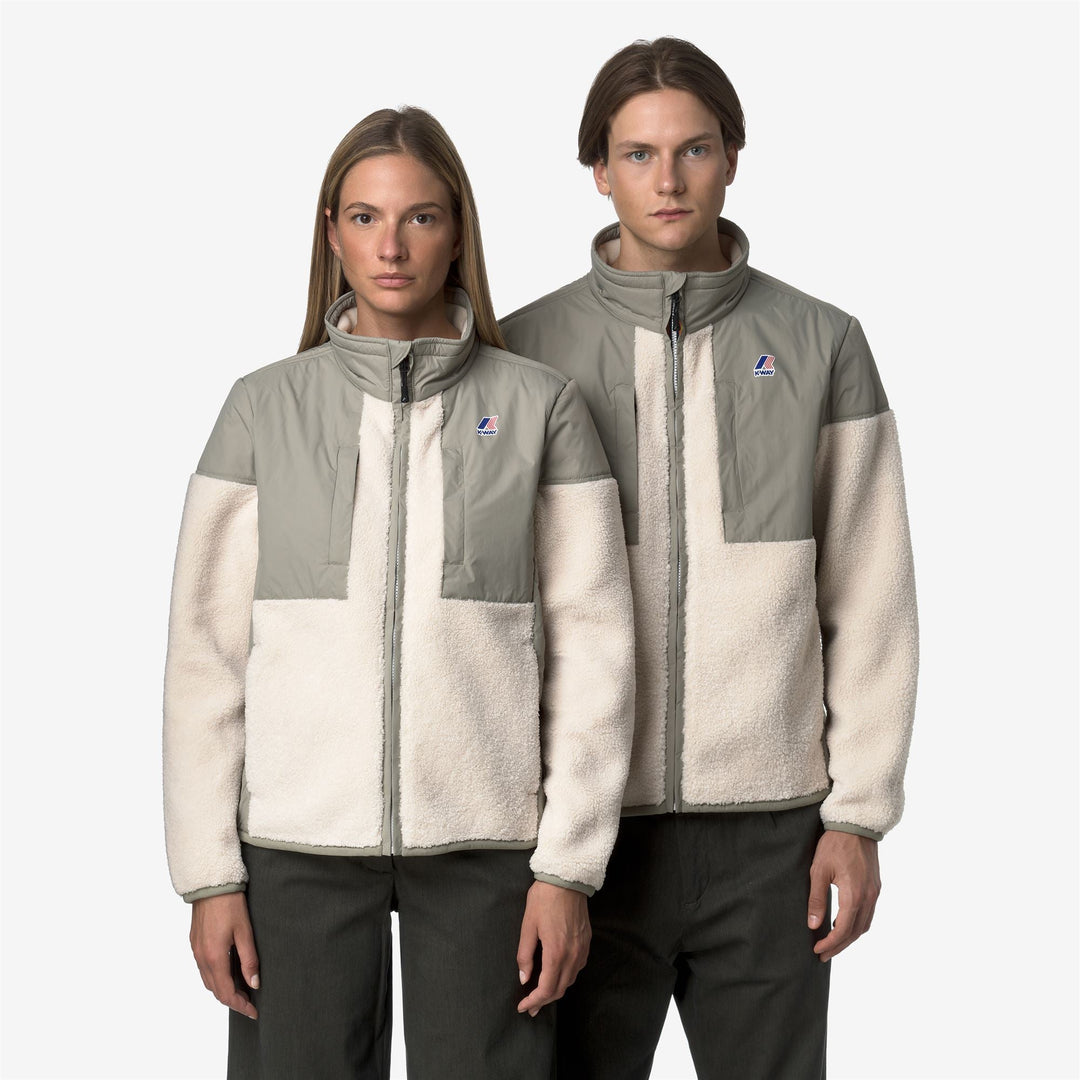 SIXTE 4.0 ORSETTO - Fleece - Jacket - UNISEX - Green Oak-Ecru