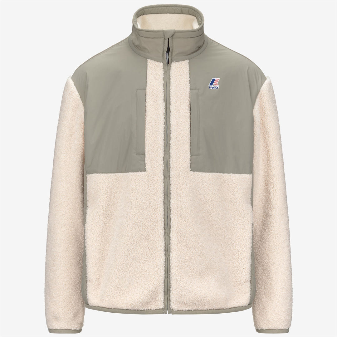 Fleece_UNISEX_SIXTE 4.0 ORSETTO_Jacket_Green Oak-Ecru - Photo