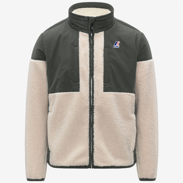 Fleece_UNISEX_SIXTE 4.0 ORSETTO_Jacket_GREEN BLACKISH--Ecru - Photo