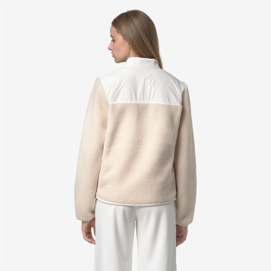 BERNARDINE 4.0 ORSETTO - Fleece - Jacket - WOMAN - White Gardenia-Ecru