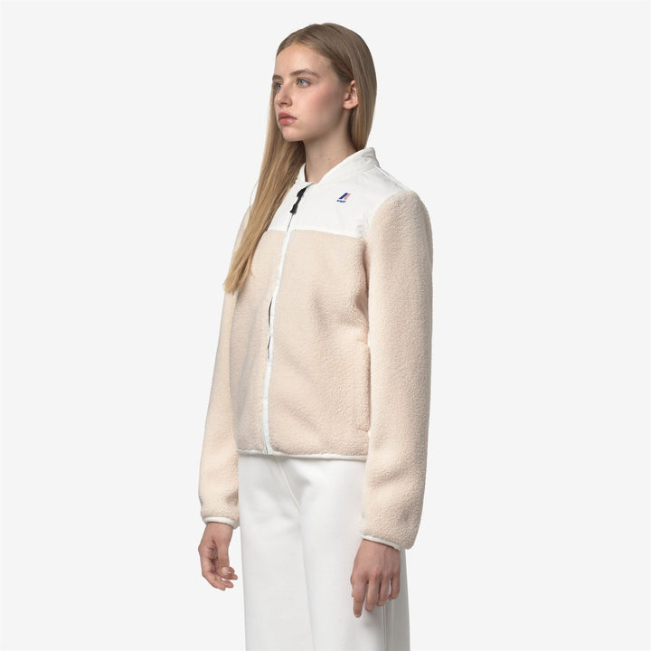 BERNARDINE 4.0 ORSETTO - Fleece - Jacket - WOMAN - White Gardenia-Ecru