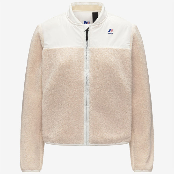 BERNARDINE 4.0 ORSETTO - Fleece - Jacket - WOMAN - White Gardenia-Ecru