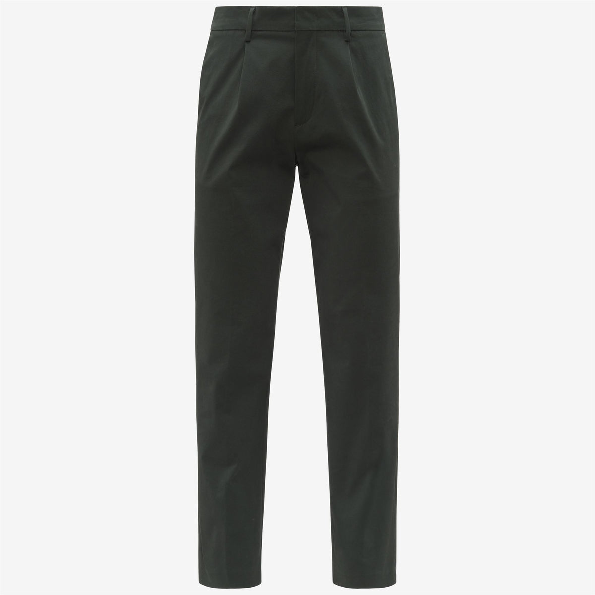 Pants_MAN_AILTON TWILL TECH PEACH_Chino_GREEN BLACKISH - Commercial 1