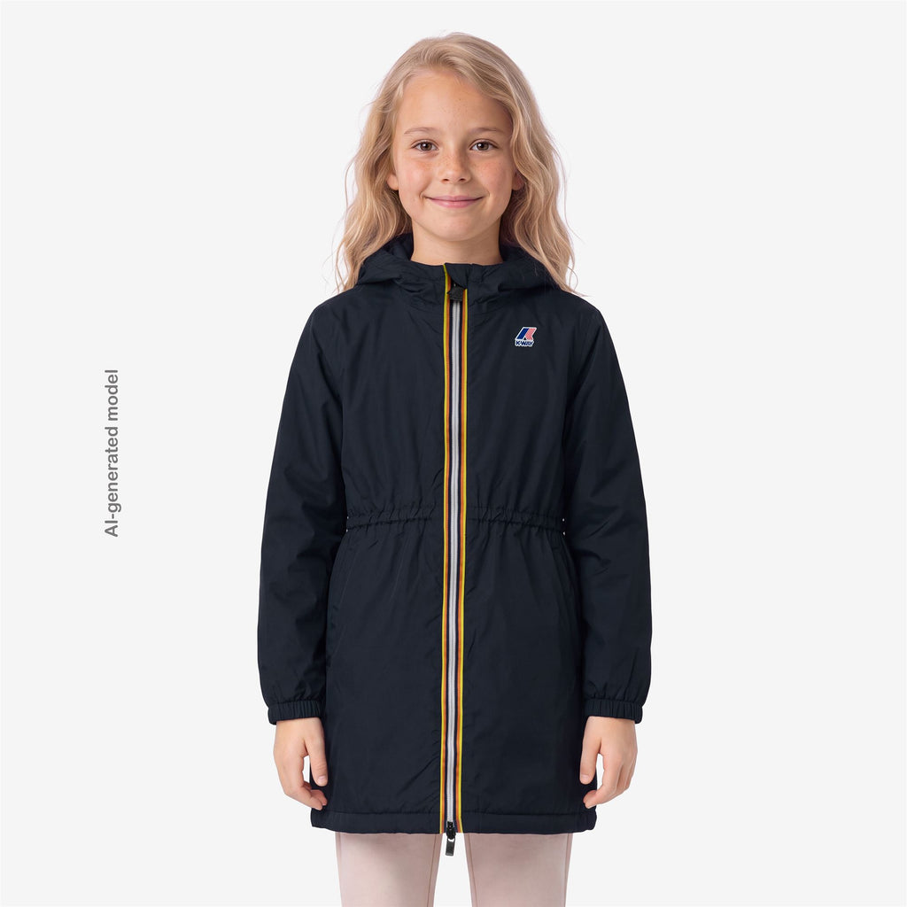 Jackets_GIRL_P.  DELIA WARM_3/4 Length_Blue Depth - Commercial 4
