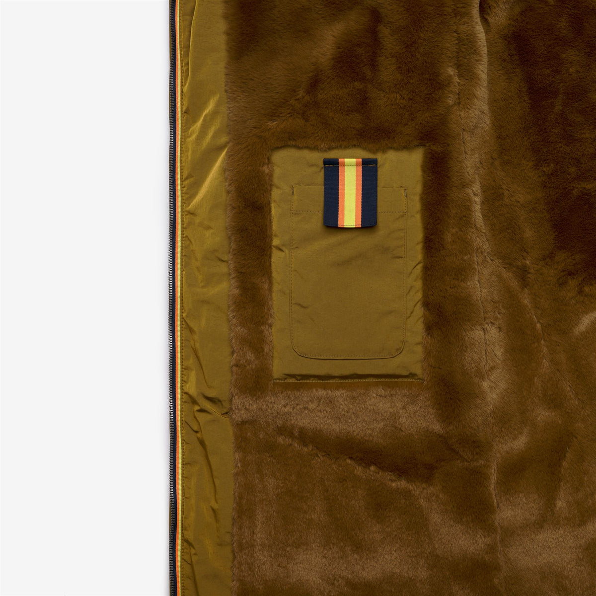 Jackets_Woman_DINA SHINY NYLON FUR_Long_BROWN - Commercial 2