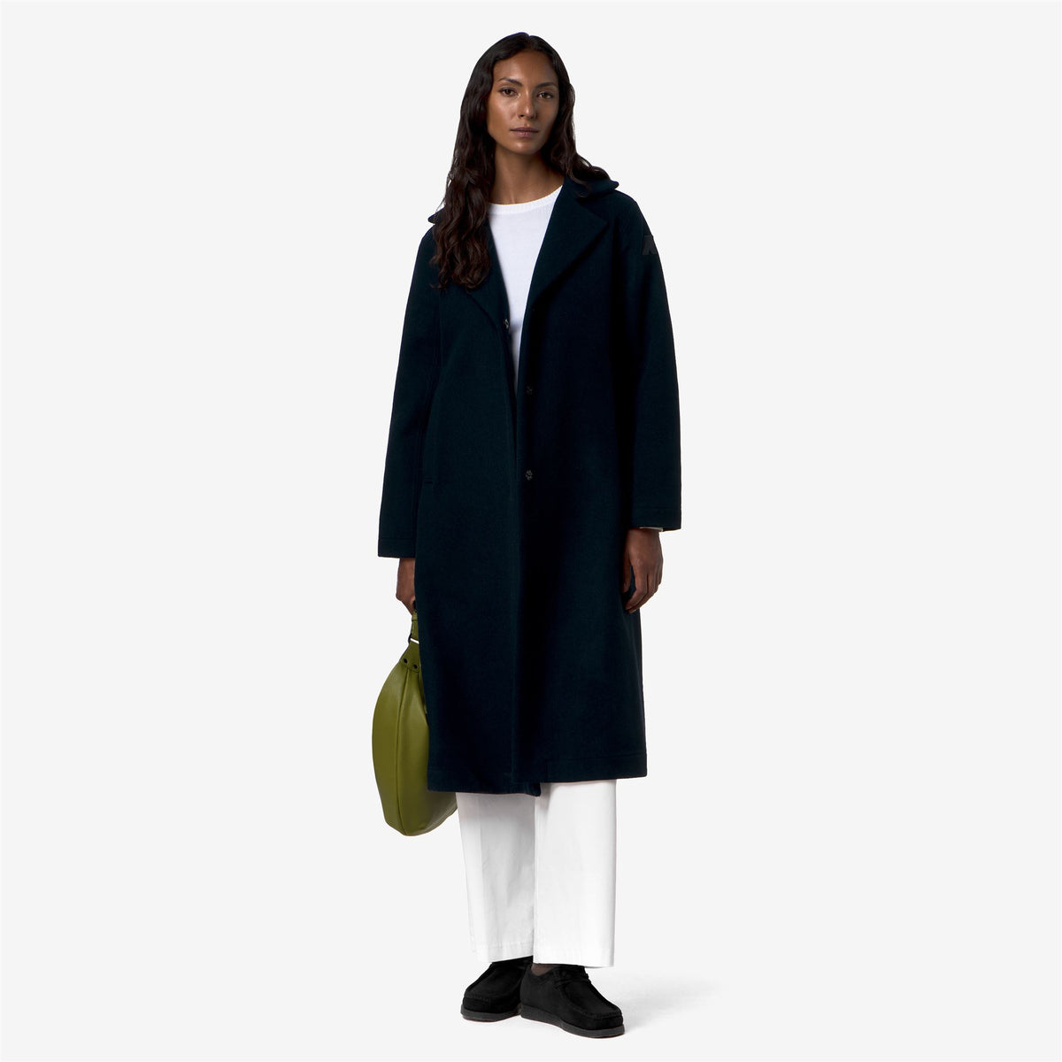 Jackets_Woman_LANA WOOL NYLON_Long_Blue Depth - Green Gold - Commercial 7