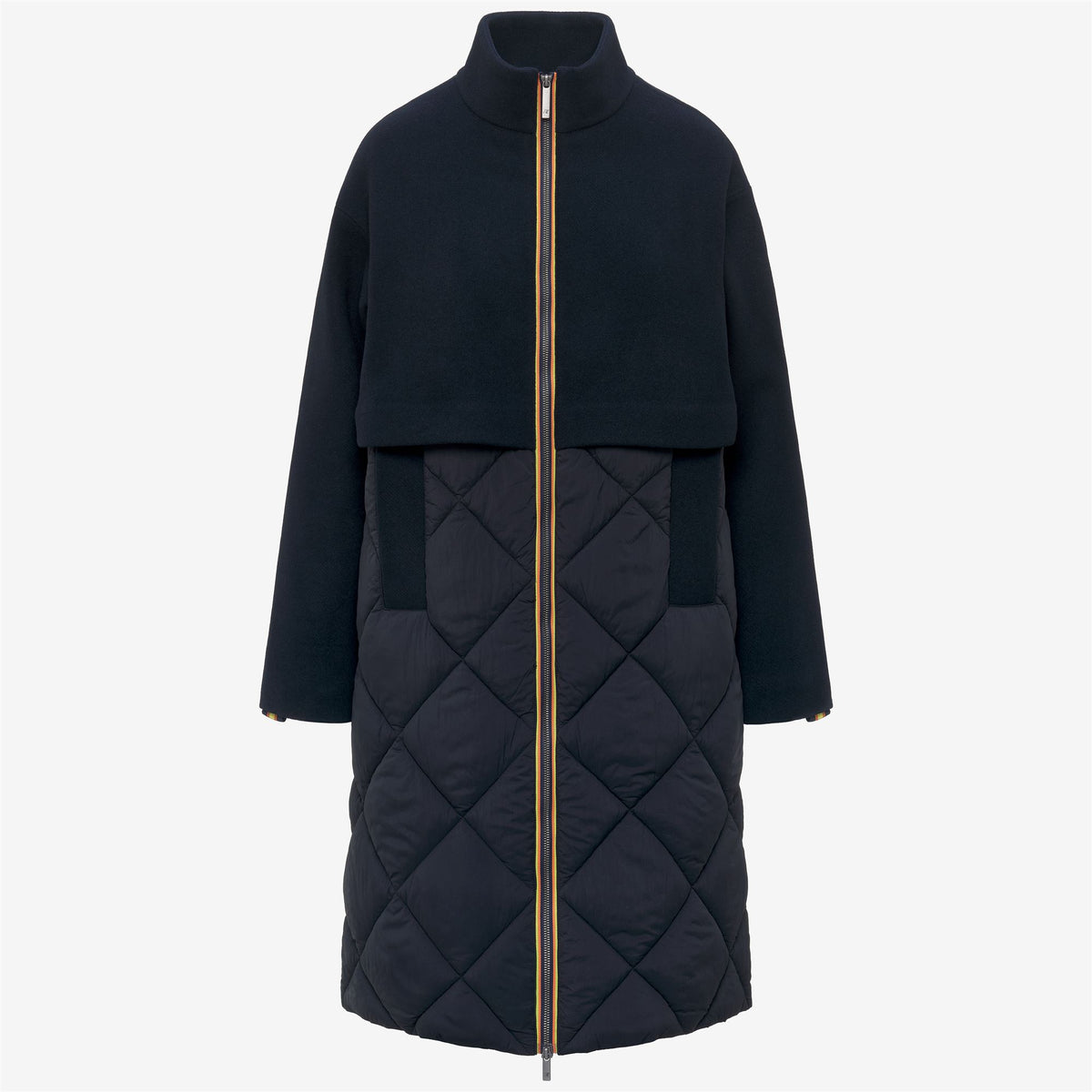 Jackets_Woman_MINDY WOOL NYLON WARM_3/4 Length_Blue Depth - Commercial 1