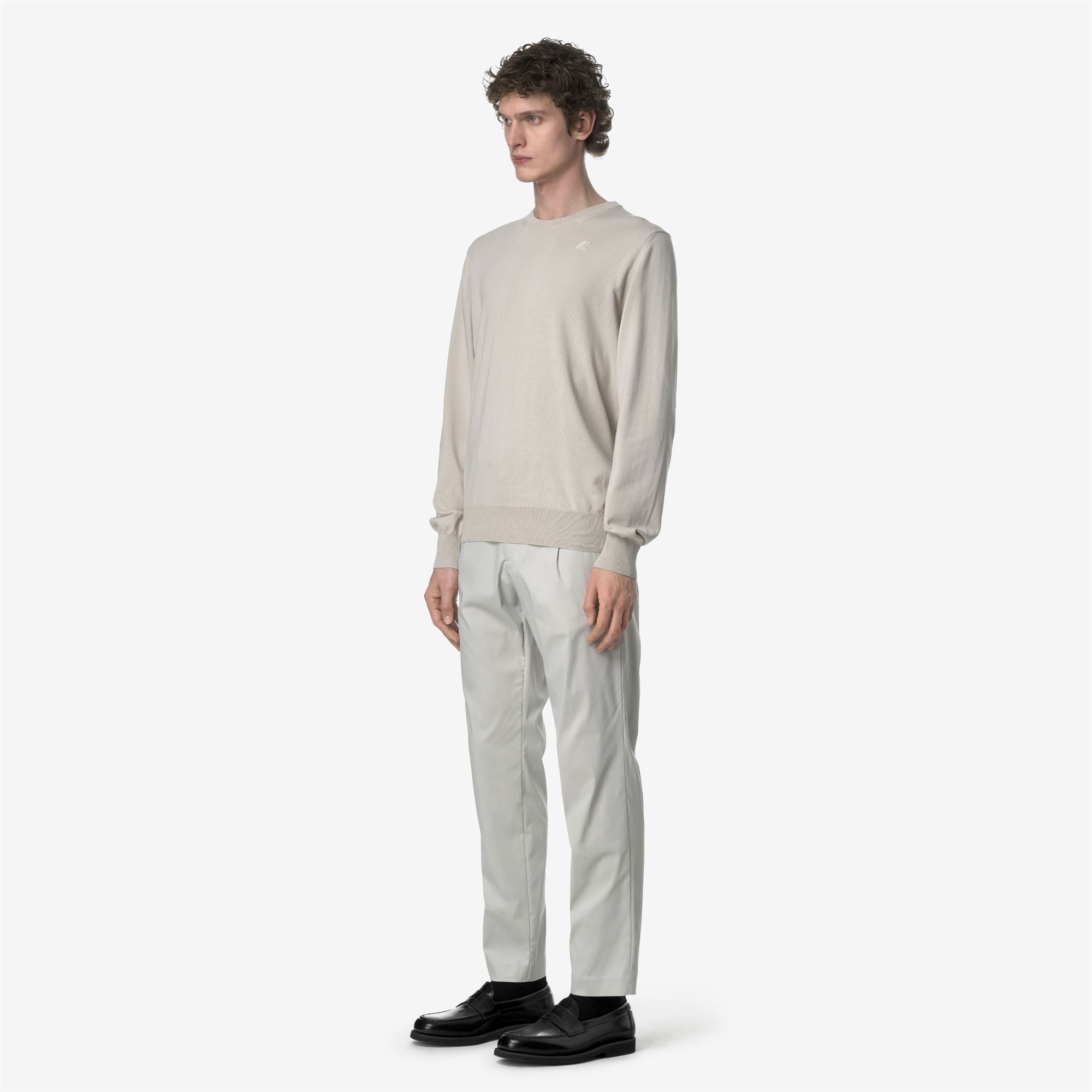 Pants_MAN_AILTON TWILL TECH_Chino_BEIGE LT - Commercial 5